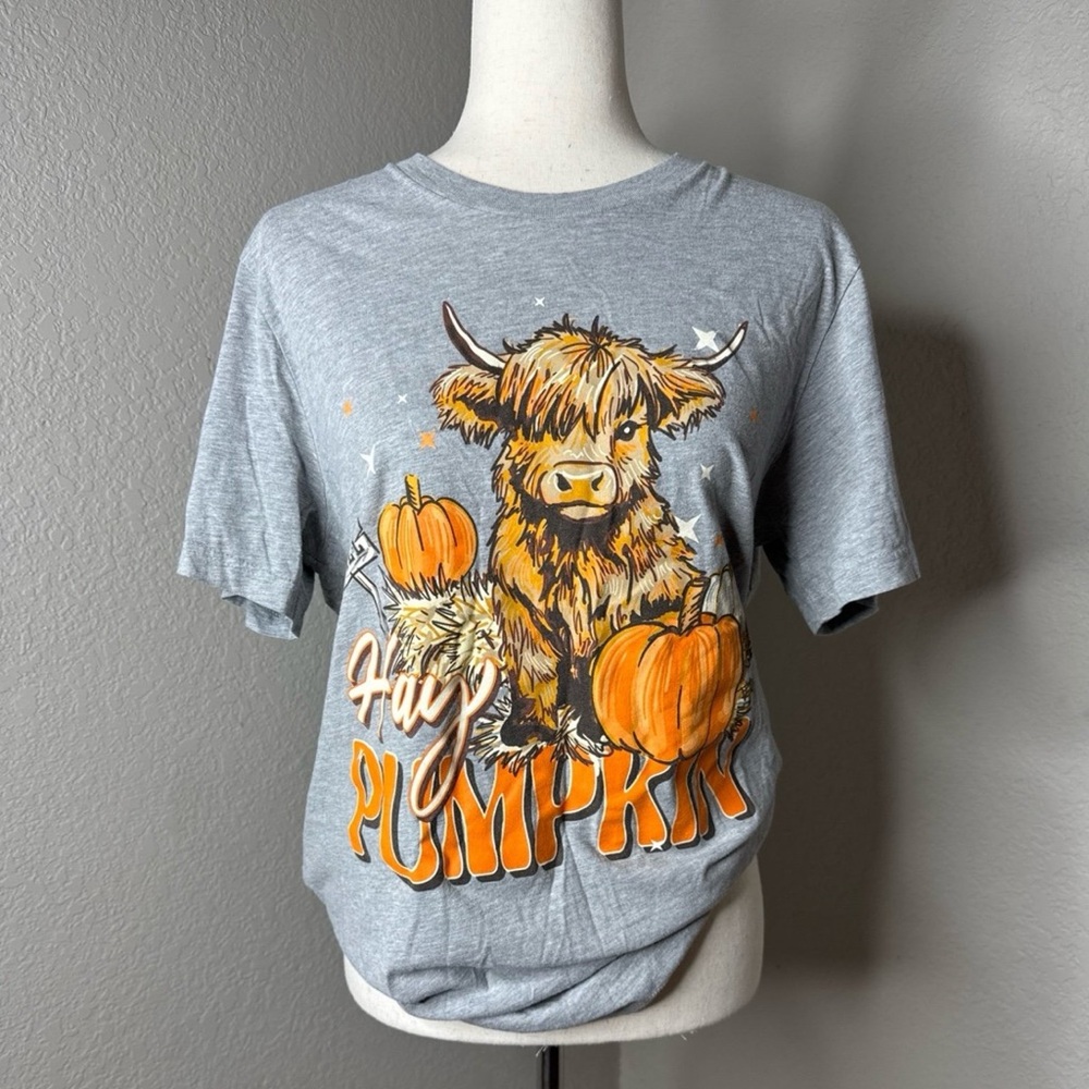 fall cow tee